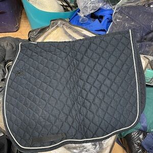 Quilted Black Saddle Pad